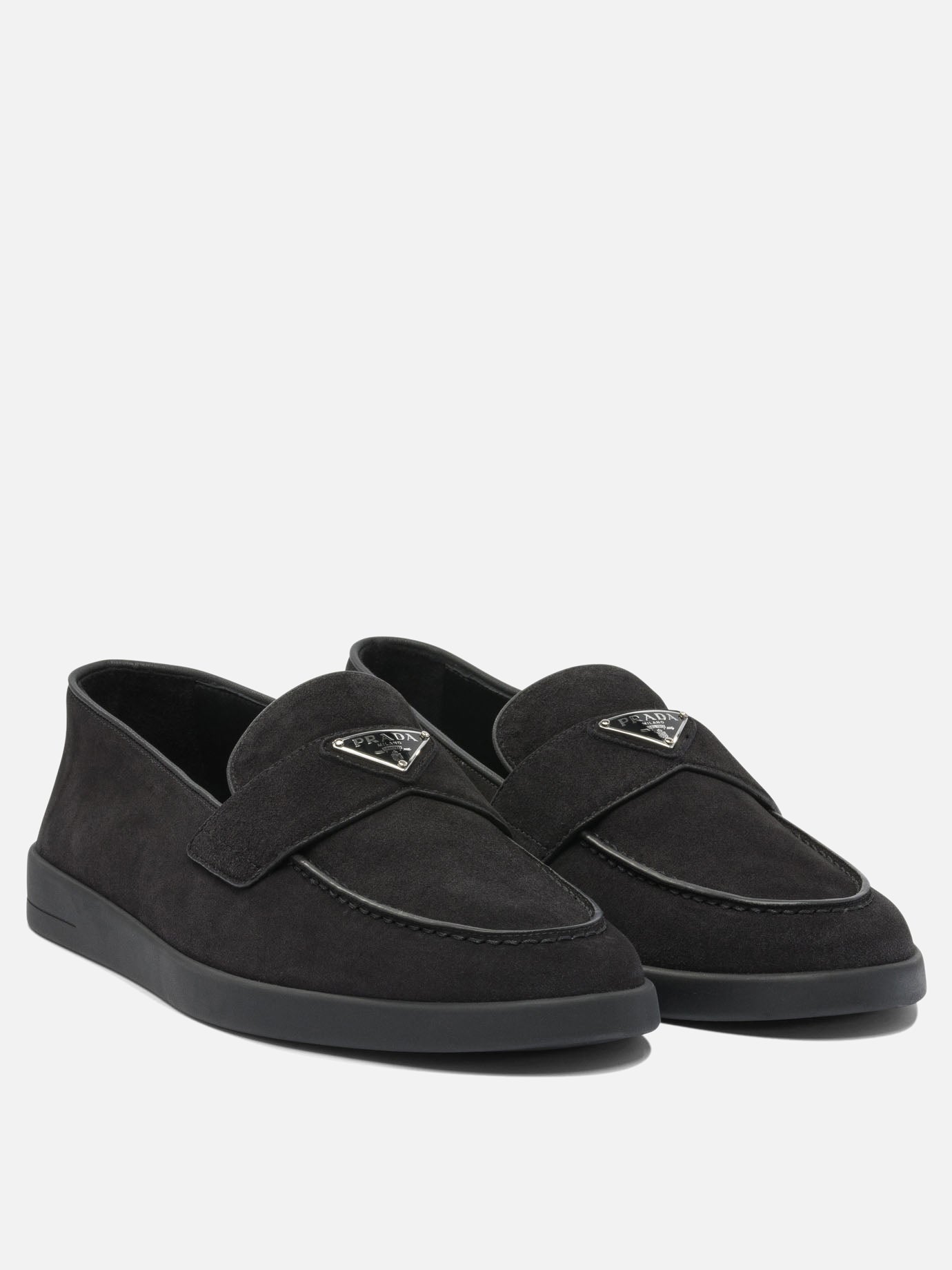Loafers 100% calf leather - 100% rubber  Black - Prada Men | PDP | VIETTI Online Store | thumbnail_2