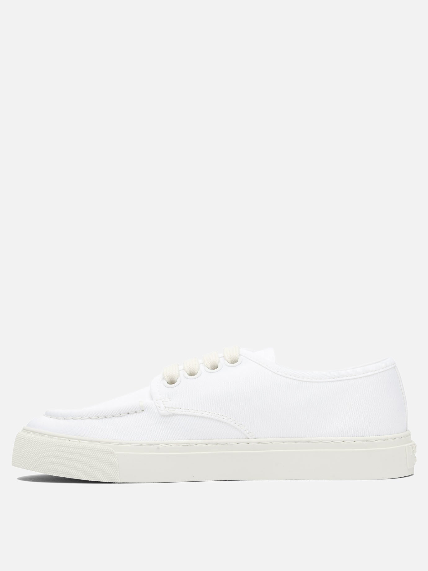 Sneaker basse 100% fabric - 100% rubber  Bianco - Prada Uomo | PDP | VIETTI Online Store | thumbnail_3