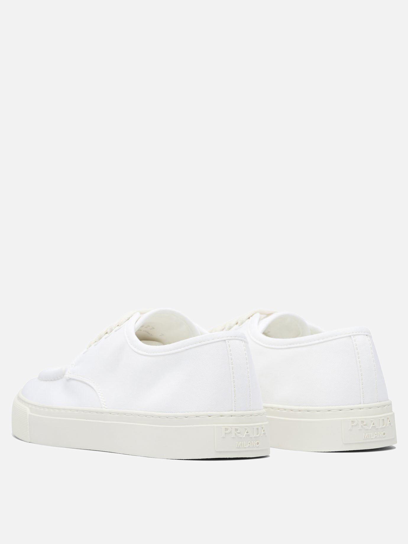 Sneaker basse 100% fabric - 100% rubber  Bianco - Prada Uomo | PDP | VIETTI Online Store | thumbnail_4