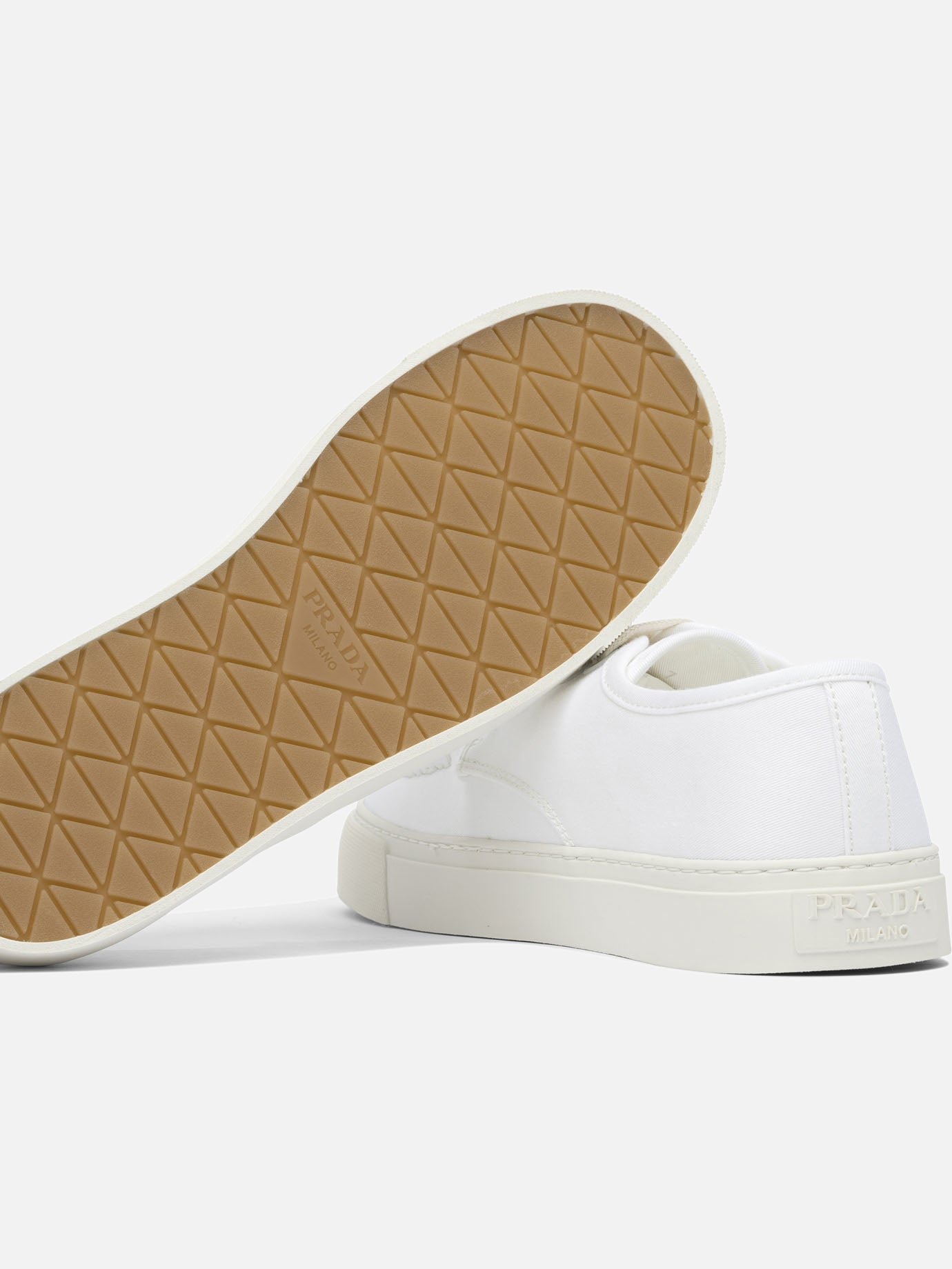 Sneaker basse 100% fabric - 100% rubber  Bianco - Prada Uomo | PDP | VIETTI Online Store | thumbnail_5