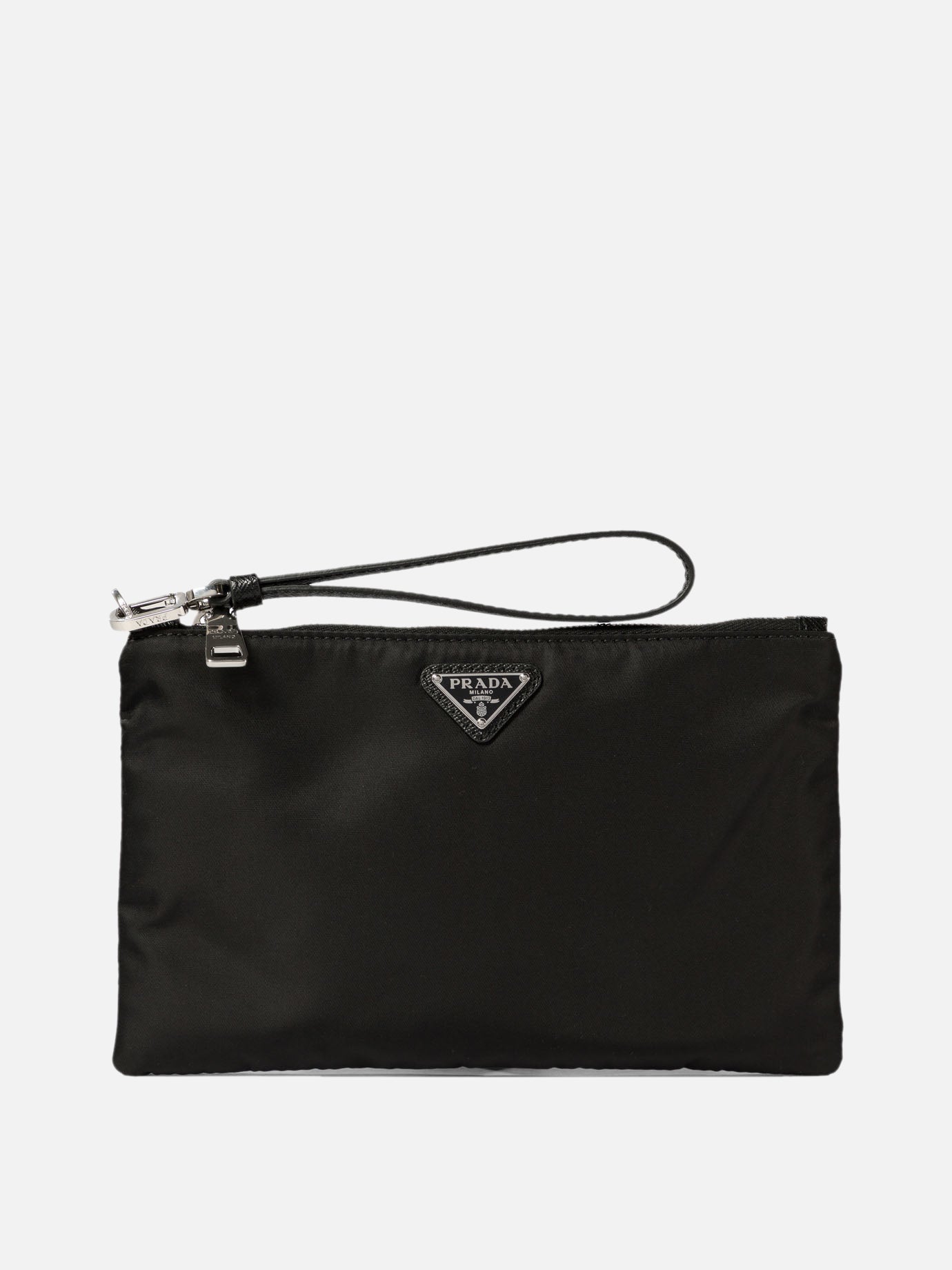 Vietti Prada Pouch in Re-Nylon e Saffiano