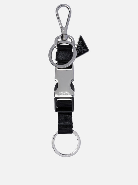 Prada Keychain with buckle Black

