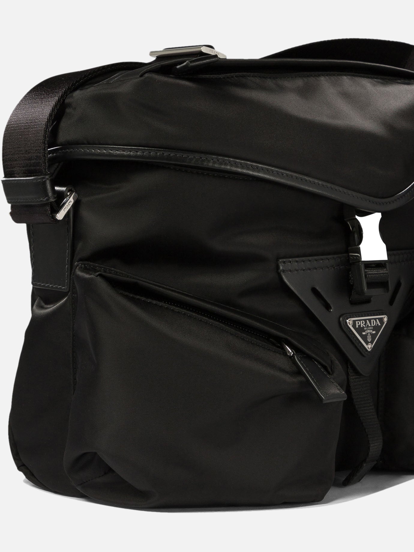 Prada Re-Nylon and leather crossbody bag - Men | VIETTI