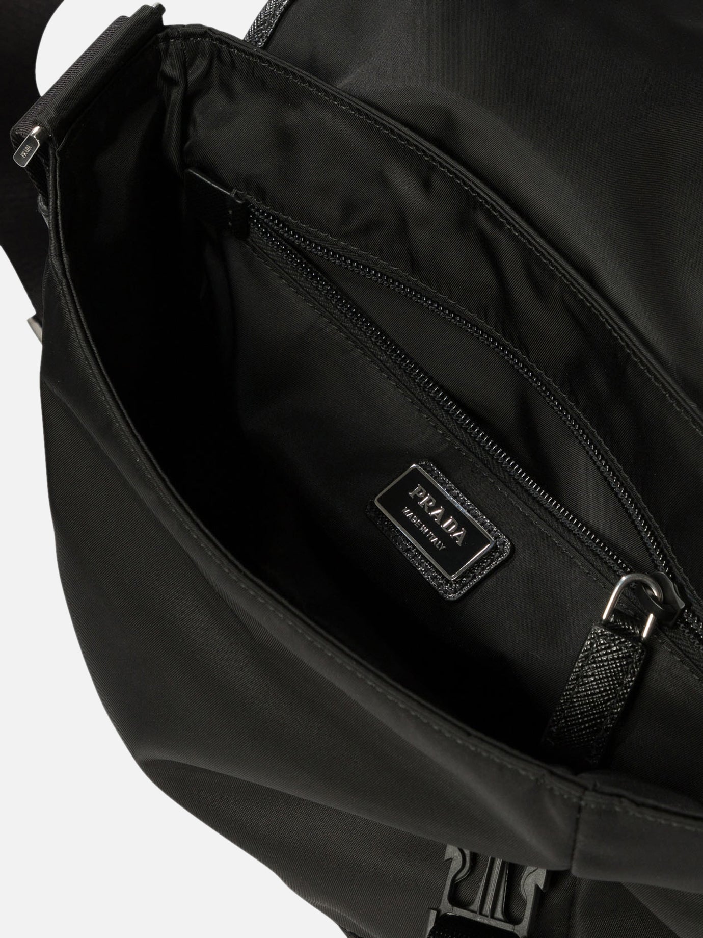 Prada Re-Nylon and Saffiano crossbody bag Black - Men