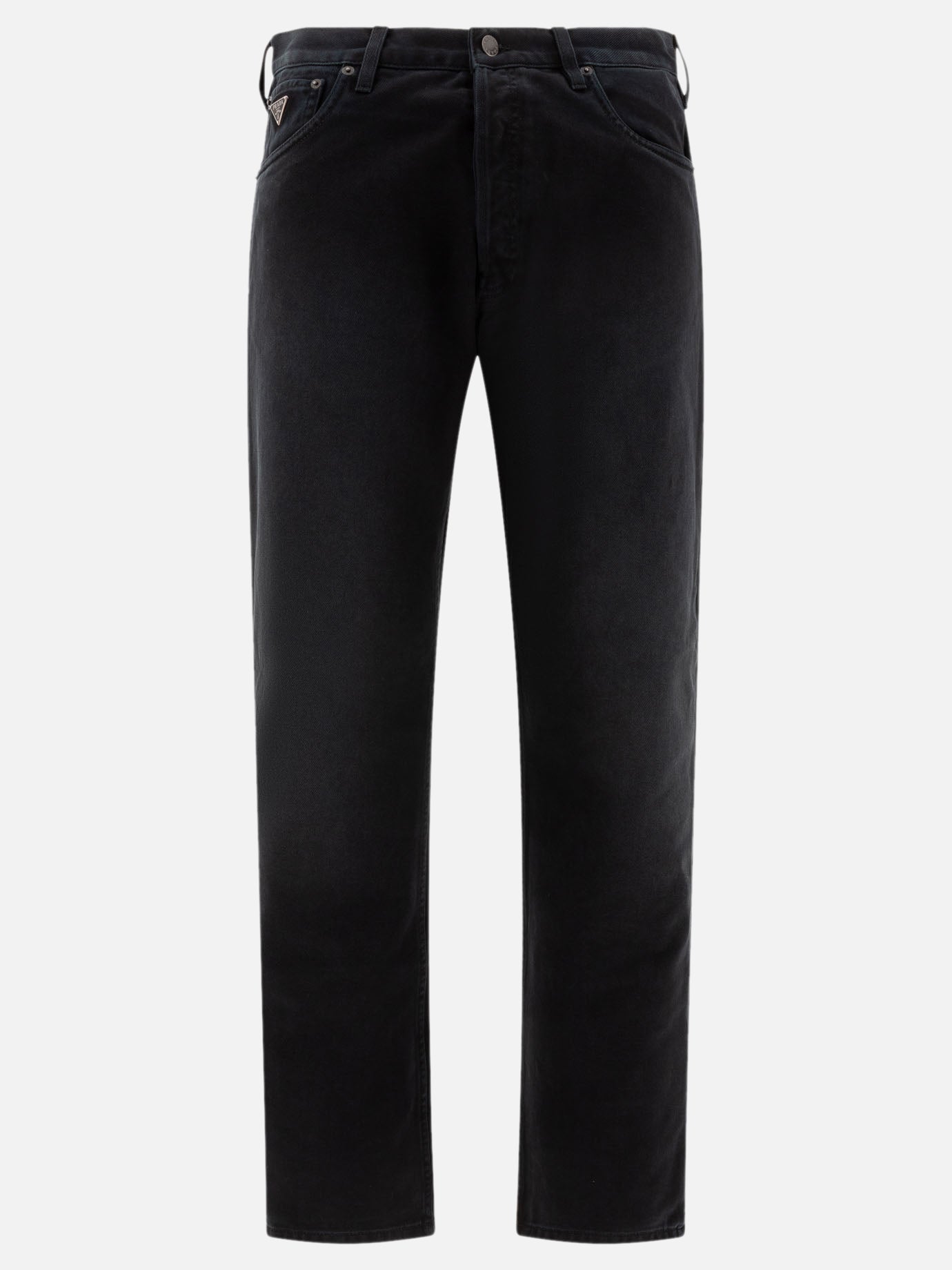 Straight-leg jeans Logo  Black - Prada Men | PDP | VIETTI Online Store | Zoom-Modal
