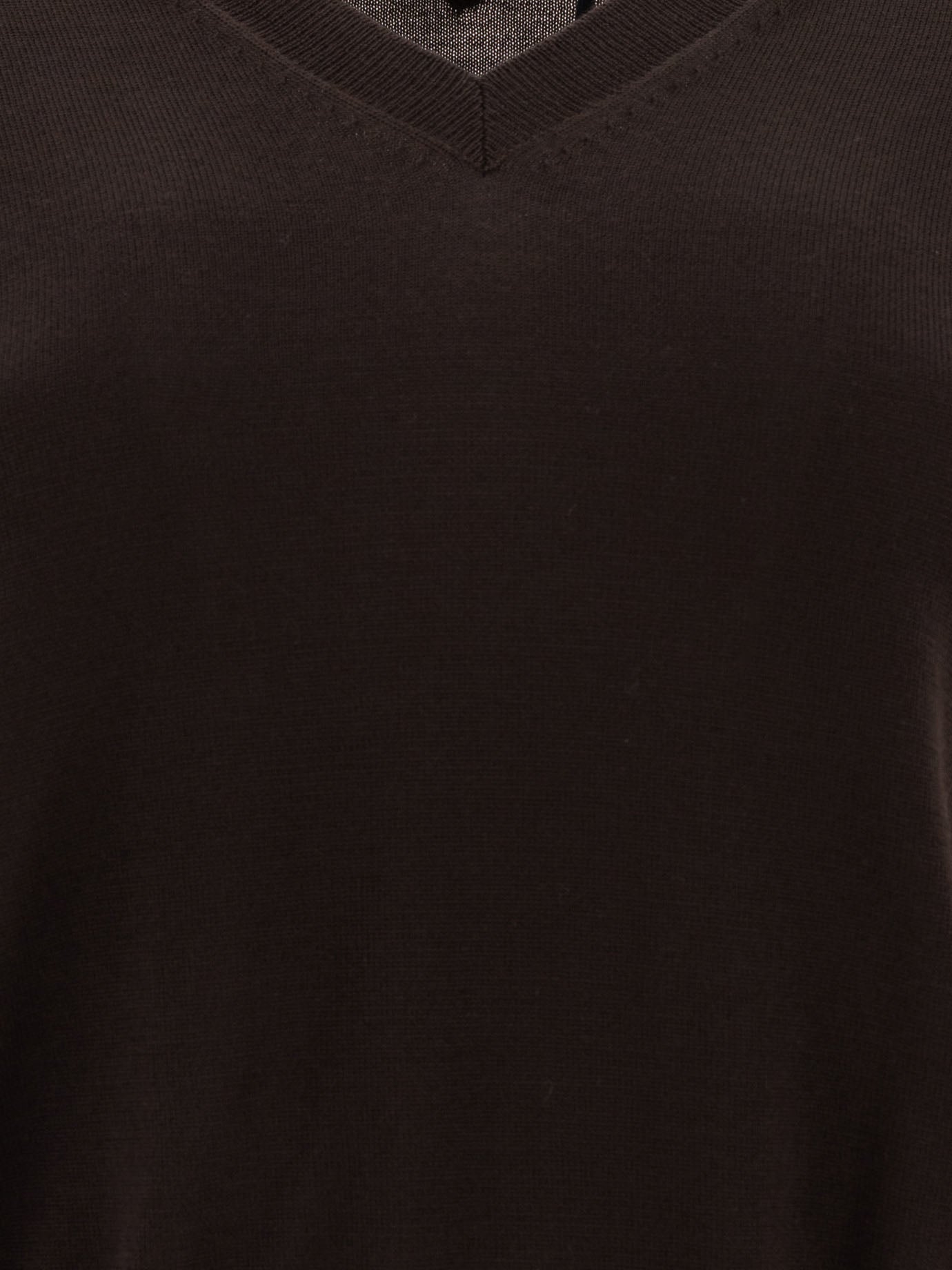 Prada Maglia scollo a V in lana 14047465_42 Brown thumbnail_3