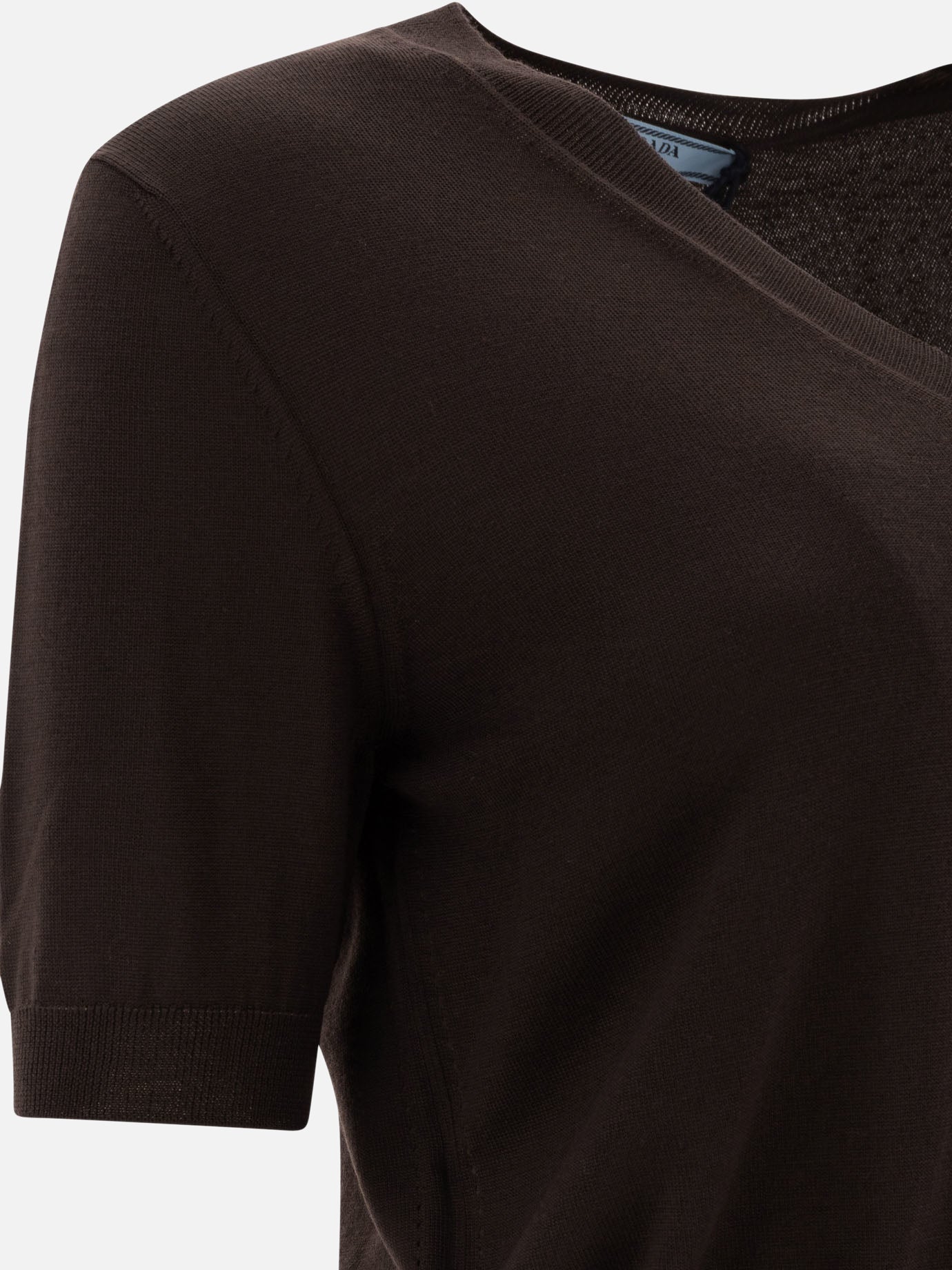 Maglia scollo a V in lana