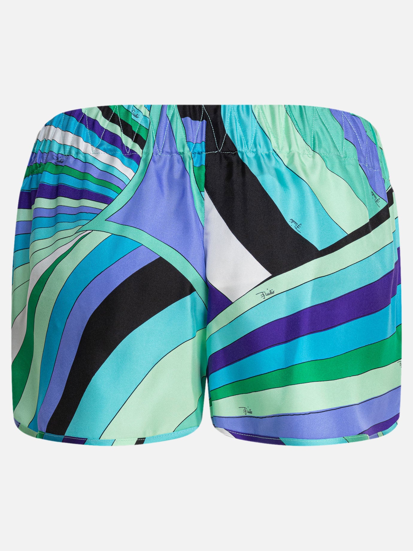Drawstring shorts Print  Blue - Pucci Women | PDP | VIETTI Online Store | thumbnail_2