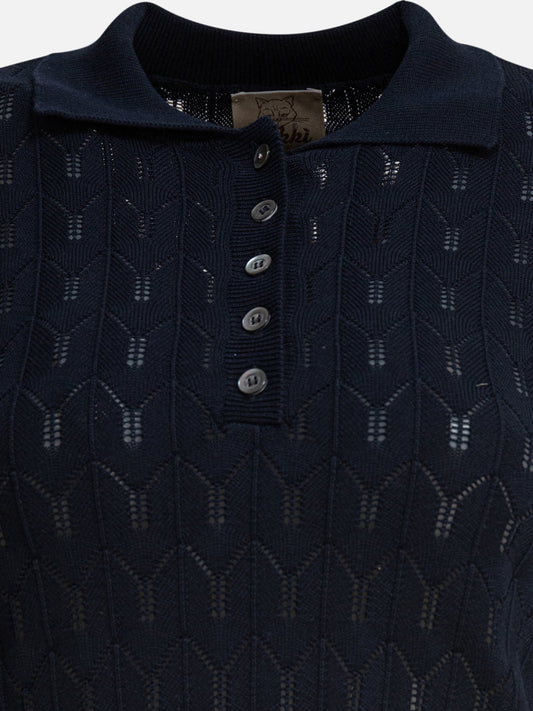 Rakkì "California" Polo shirt with buttons Blue

