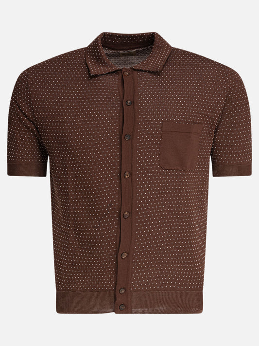 Polo shirts with buttons Solid colour  Brown - Rakkì Men | PLP | VIETTI Online Store 
