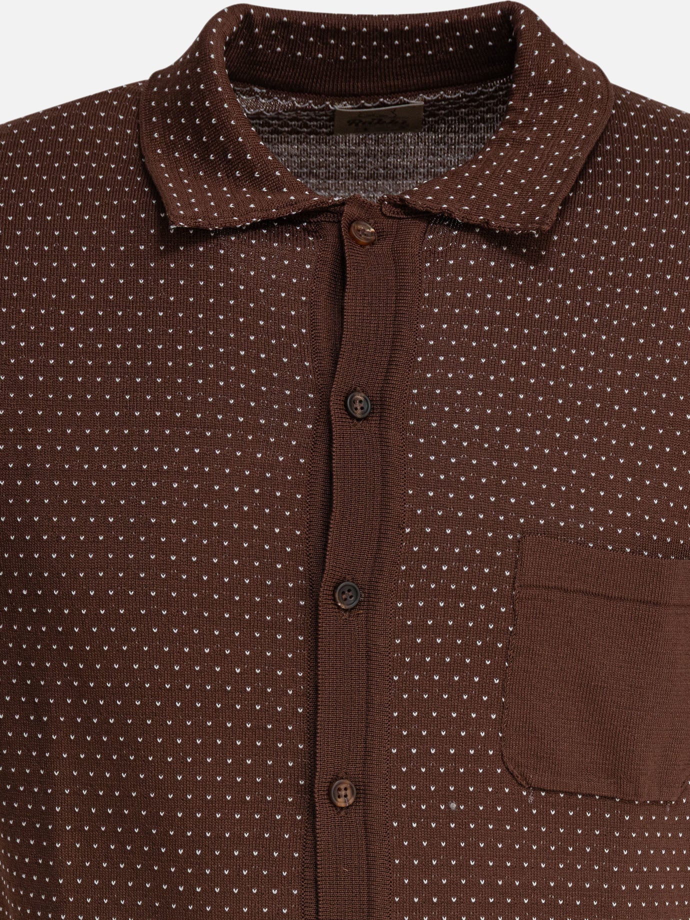 Polo con bottoni Solid colour  Marrone - Rakkì Uomo | PDP | VIETTI Online Store | thumbnail_3