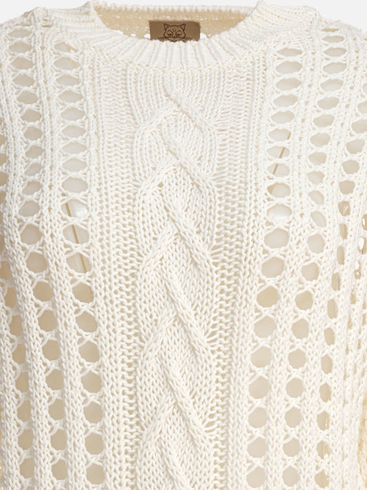 Rakkì "Summer Breathless" crewneck sweater White

