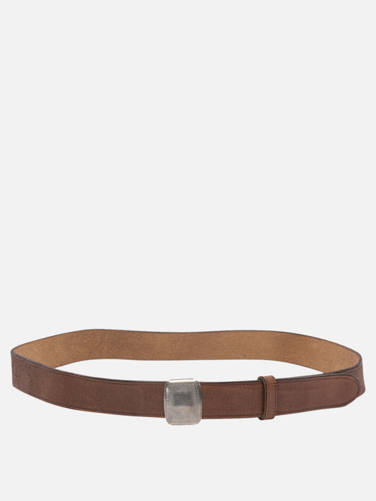 RRL by Ralph Lauren Leather belt with slider buckle 18188519_34 Brown 1