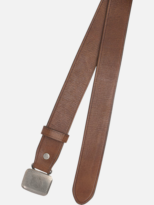 RRL by Ralph Lauren Leather belt with slider buckle 18188519_34 Brown 2