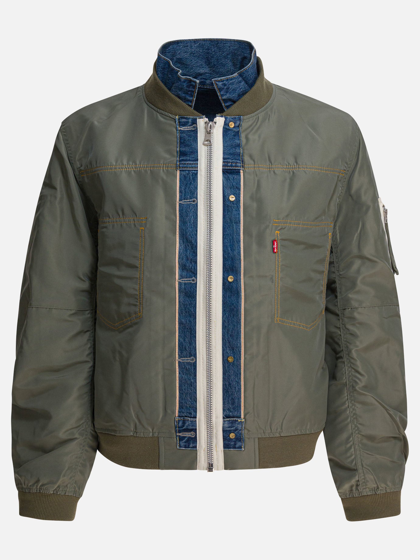 Bomber Solid colour  Verde - Sacai Uomo | PDP | VIETTI Online Store | thumbnail