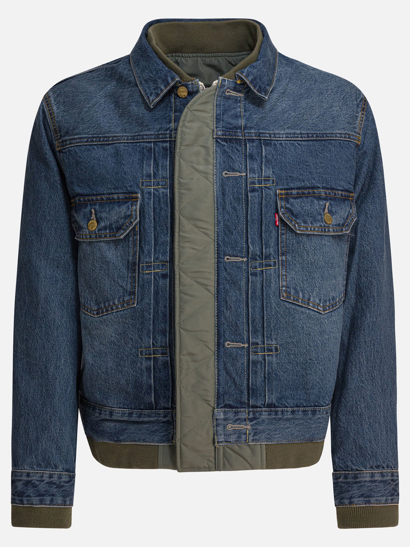 Bomber Solid colour  Verde - Sacai Uomo | PDP | VIETTI Online Store | Zoom-Modal_2

