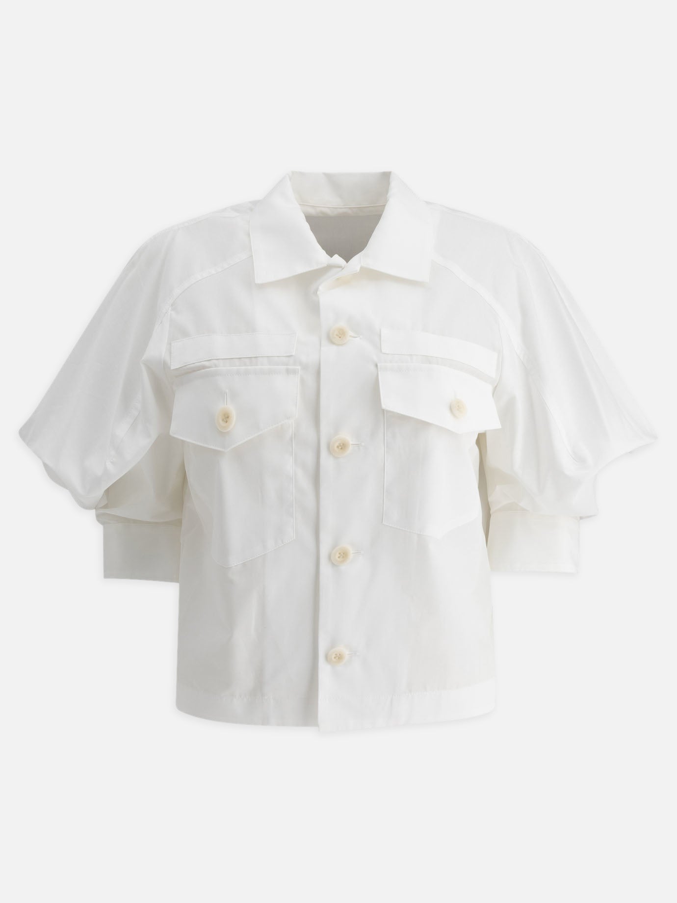 Sacai Cotton shirt 18312898_1 White thumbnail_1