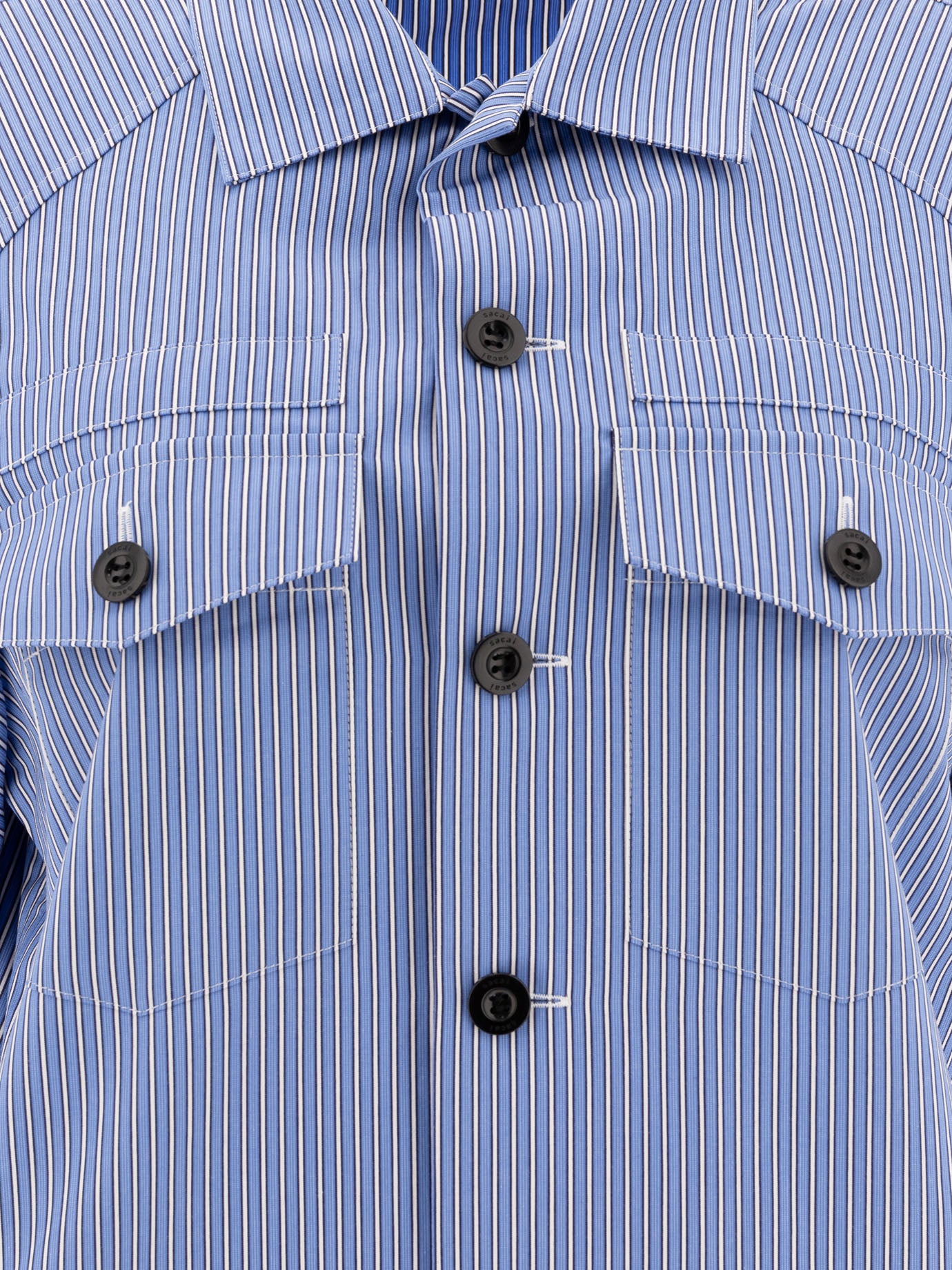 Sacai Cotton shirt 19901990_1 Blue thumbnail_3
