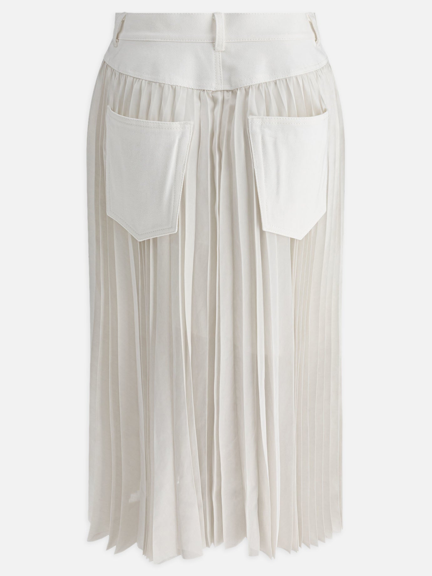 Sacai Pleated skirt White