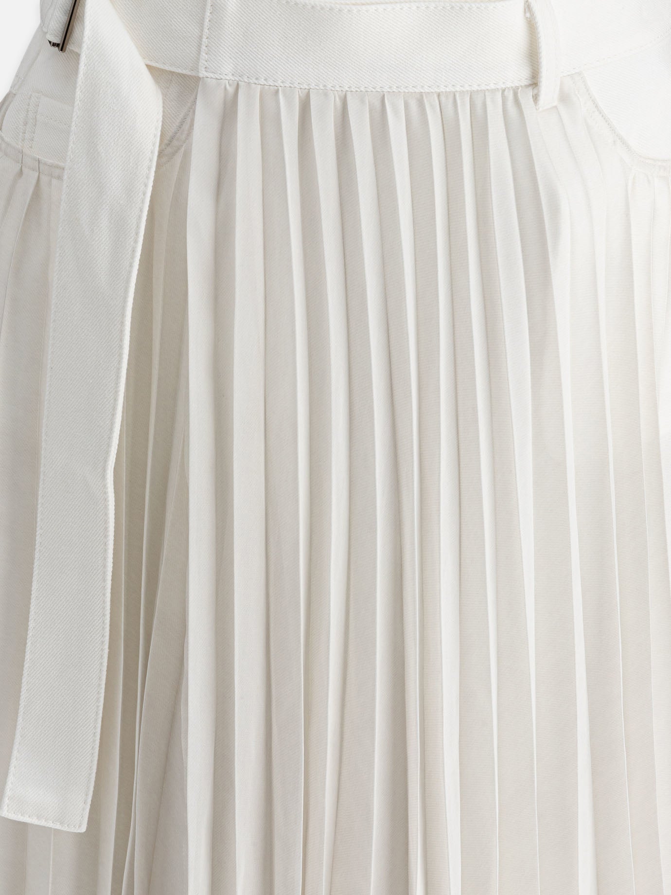 Sacai Gonna plissettata 10738113_1 White thumbnail_3