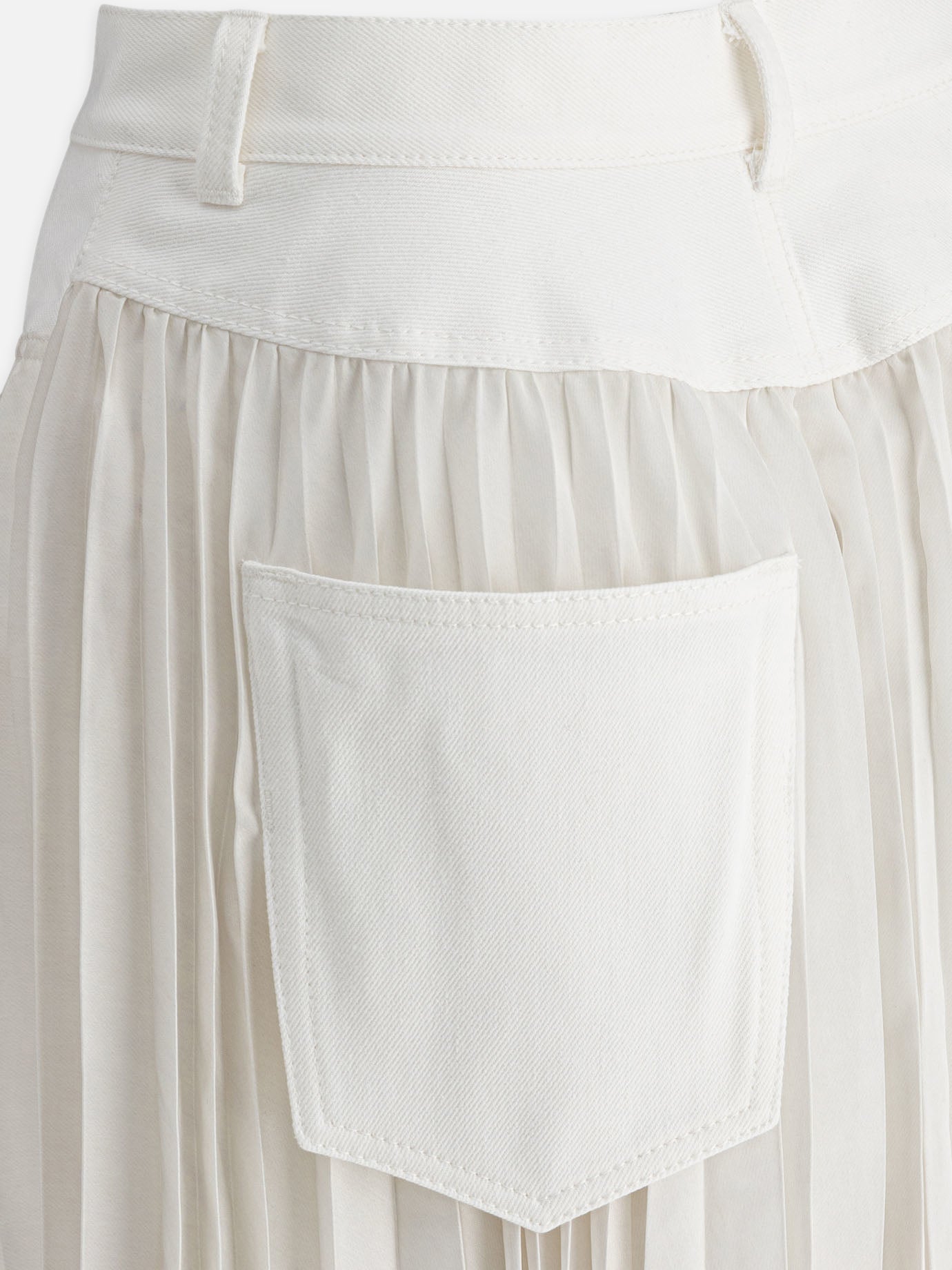 Sacai Gonna plissettata 10738113_1 White thumbnail_4