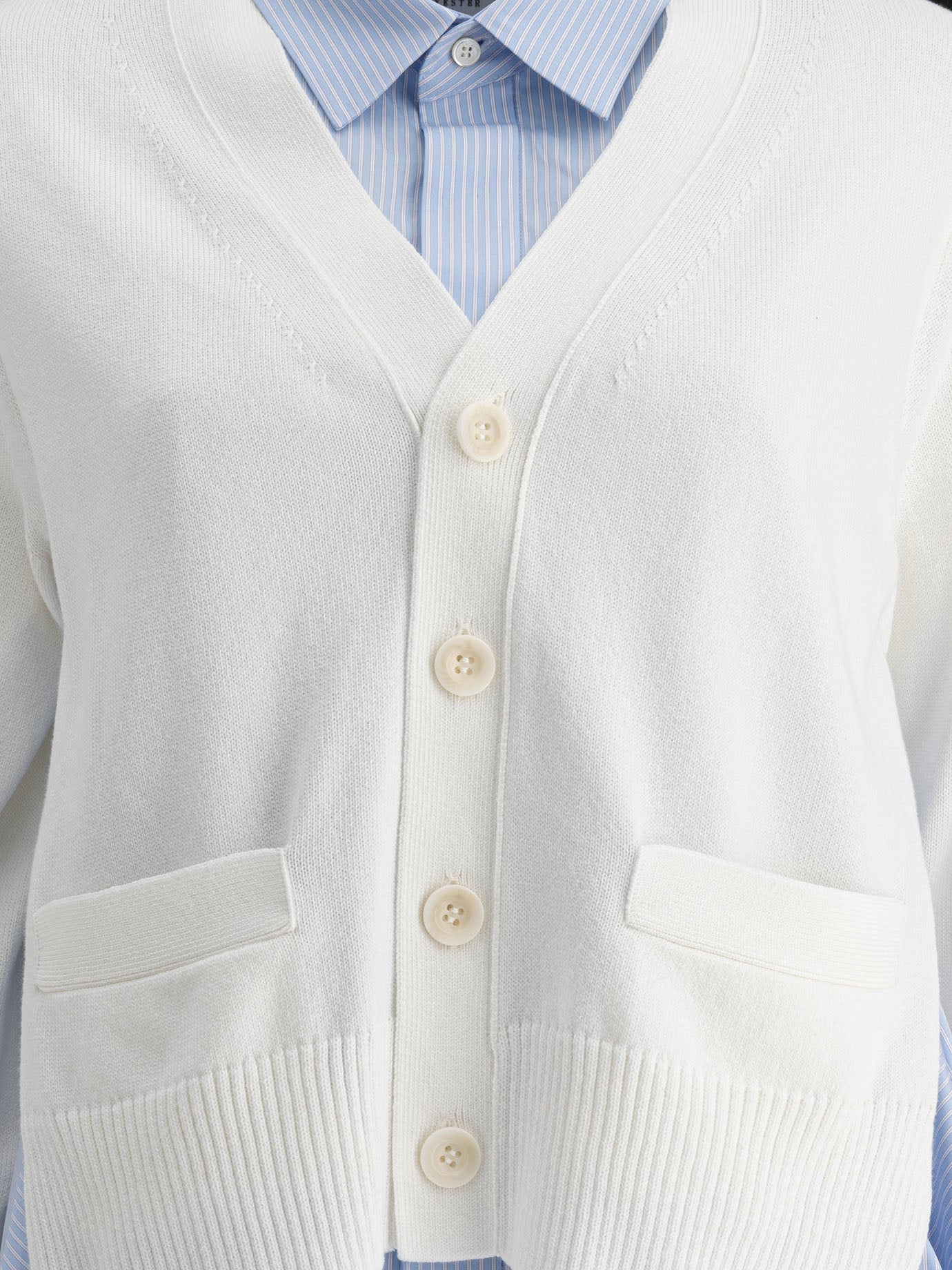 Cardigans Striped  White - Sacai Women | PDP | VIETTI Online Store | thumbnail_3