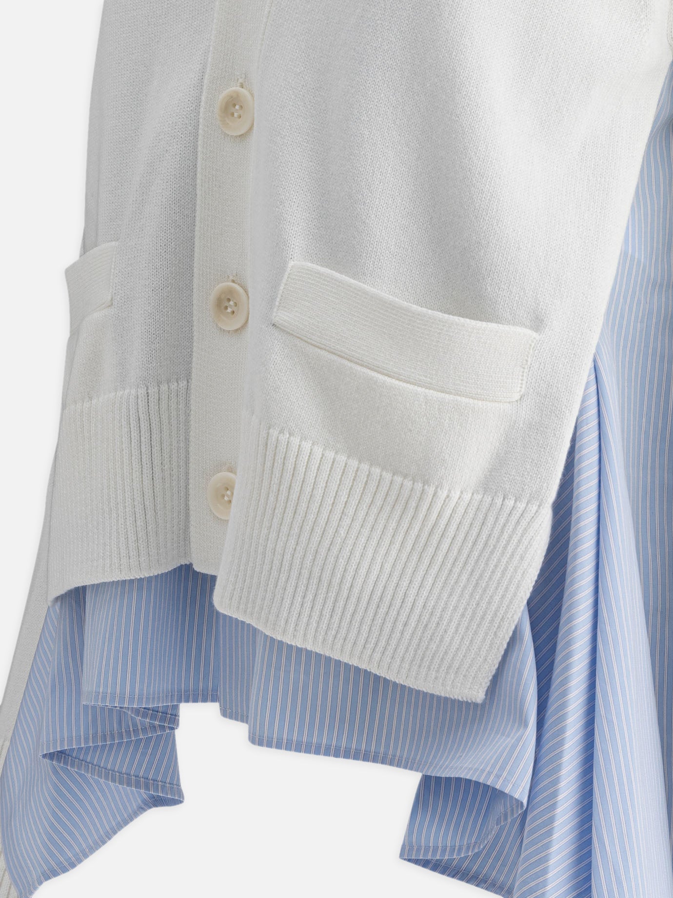 Cardigans Striped  White - Sacai Women | PDP | VIETTI Online Store | Zoom-Modal_4
