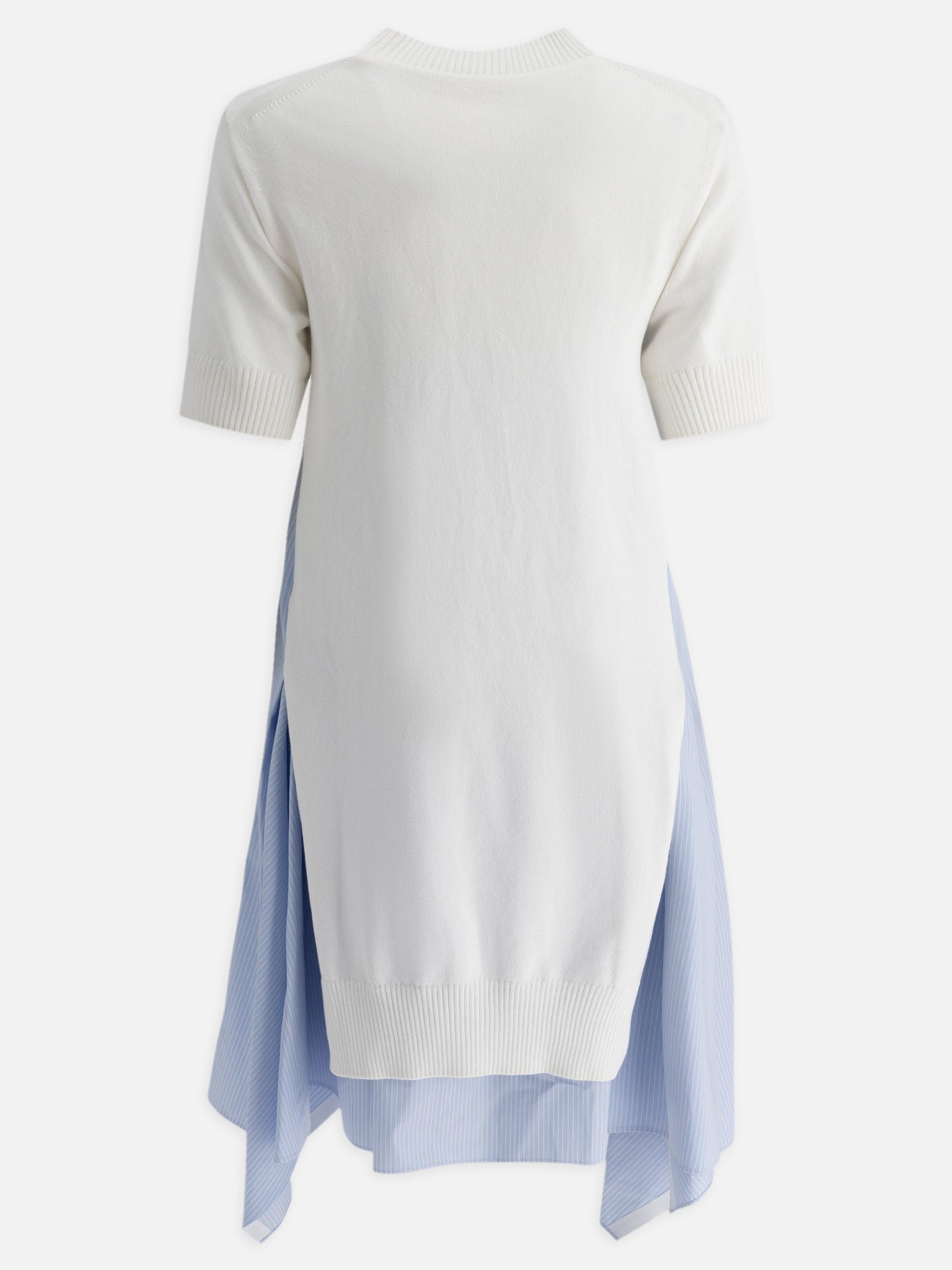 Sacai Abito in cotone e maglia 16887459_1 White thumbnail_2