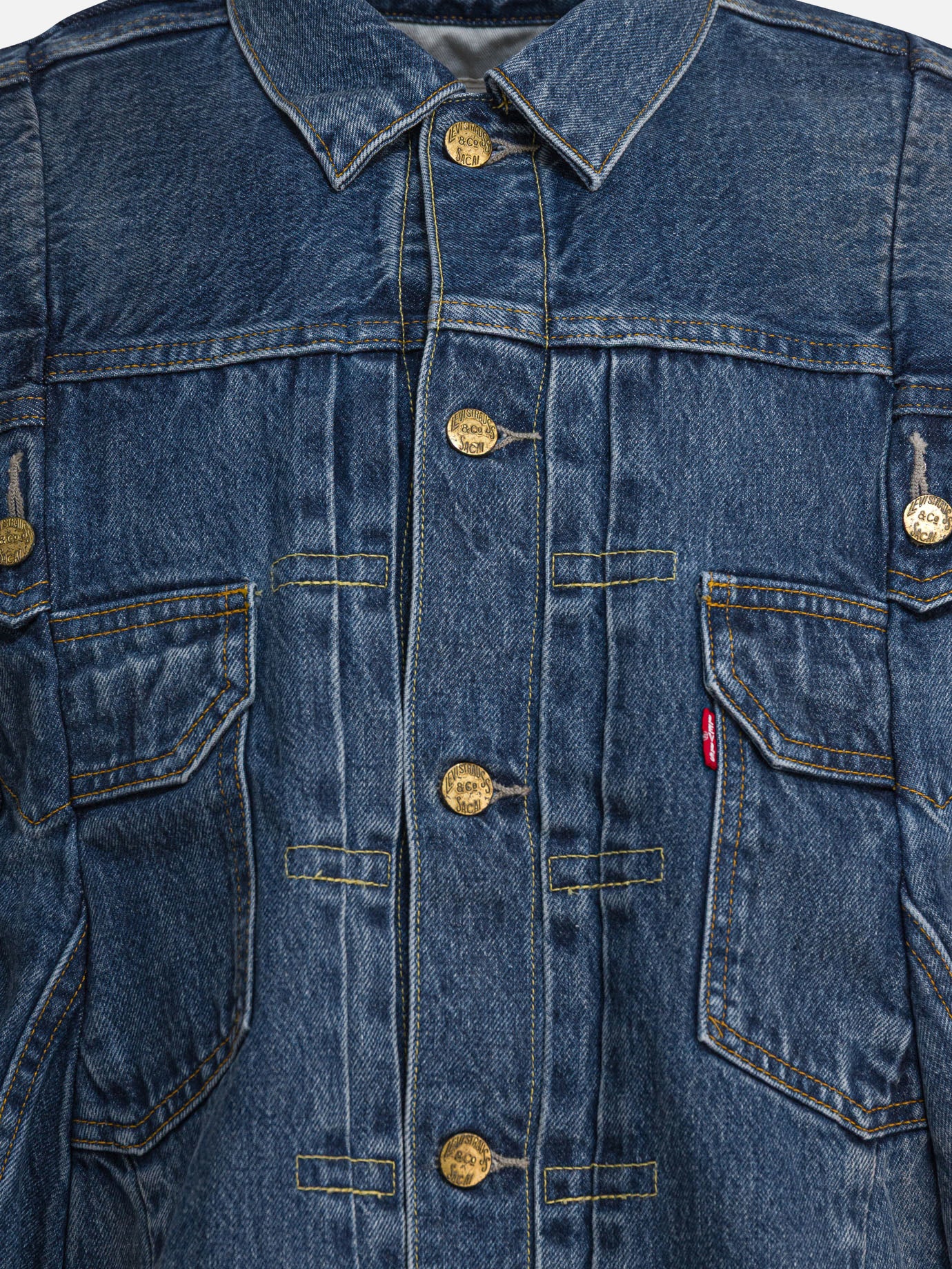 Giacche in denim Denim  Blu - Sacai Donna | PDP | VIETTI Online Store | thumbnail_3