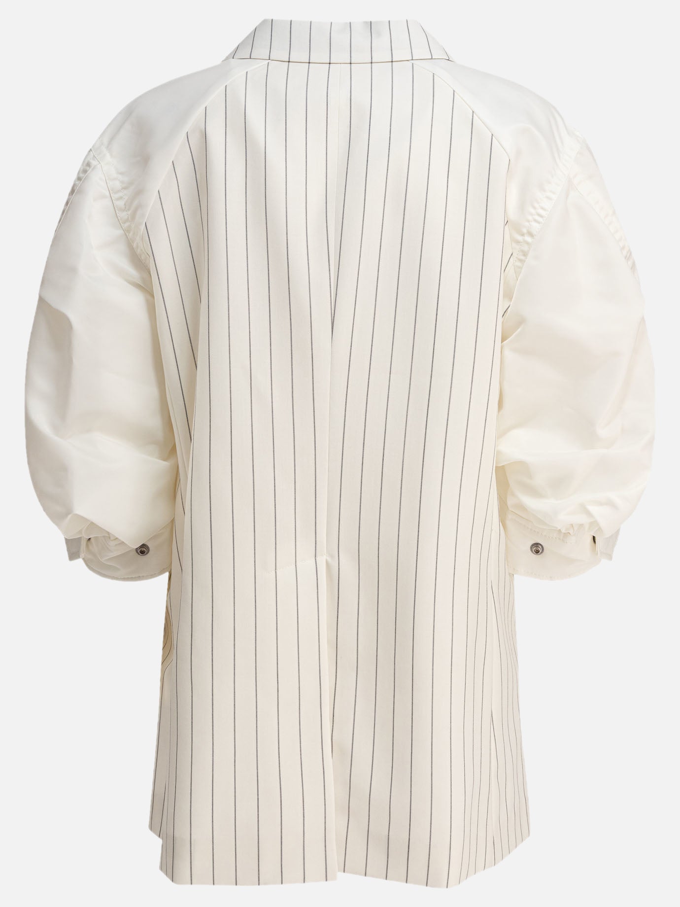 Sacai Balzer double-breasted wool and silk 10040041_2 White thumbnail_2