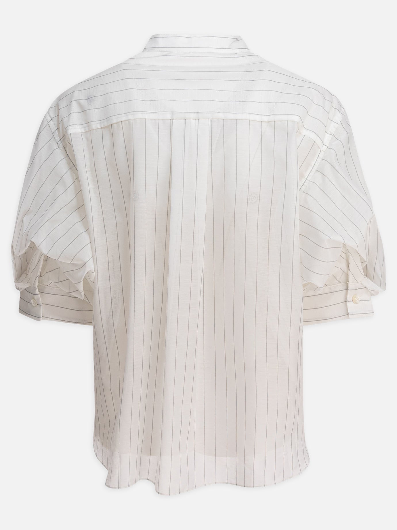 Tシャツ・カットソー sacai Spun organza and cotton jersey t-shirt (25 07805 817) Spun Organza x Cotton Jersey T-Shirt | sacai Official Store