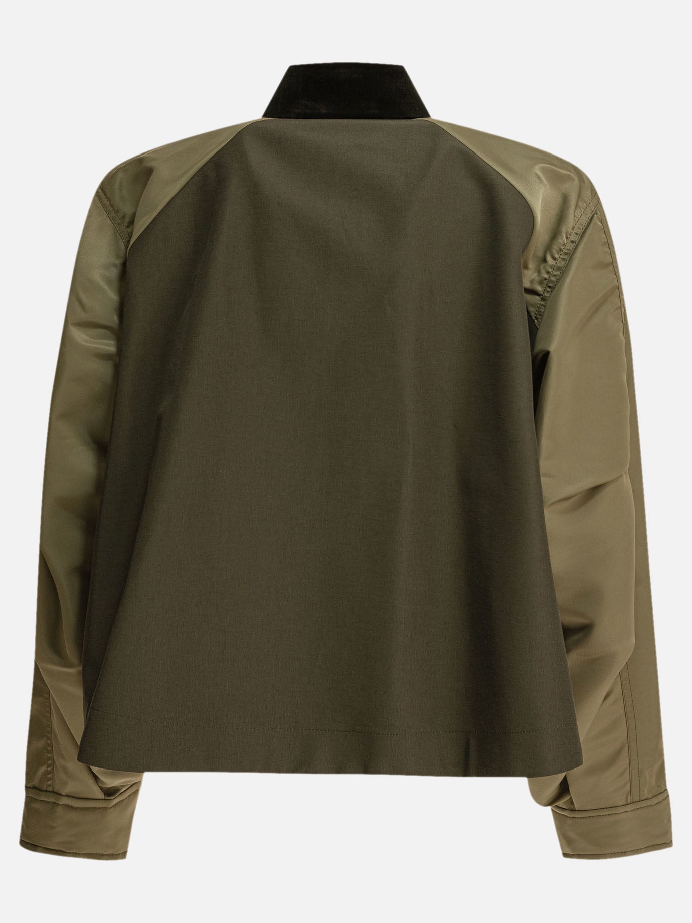Sacai Crop jacket 10235450_3 Green thumbnail_2