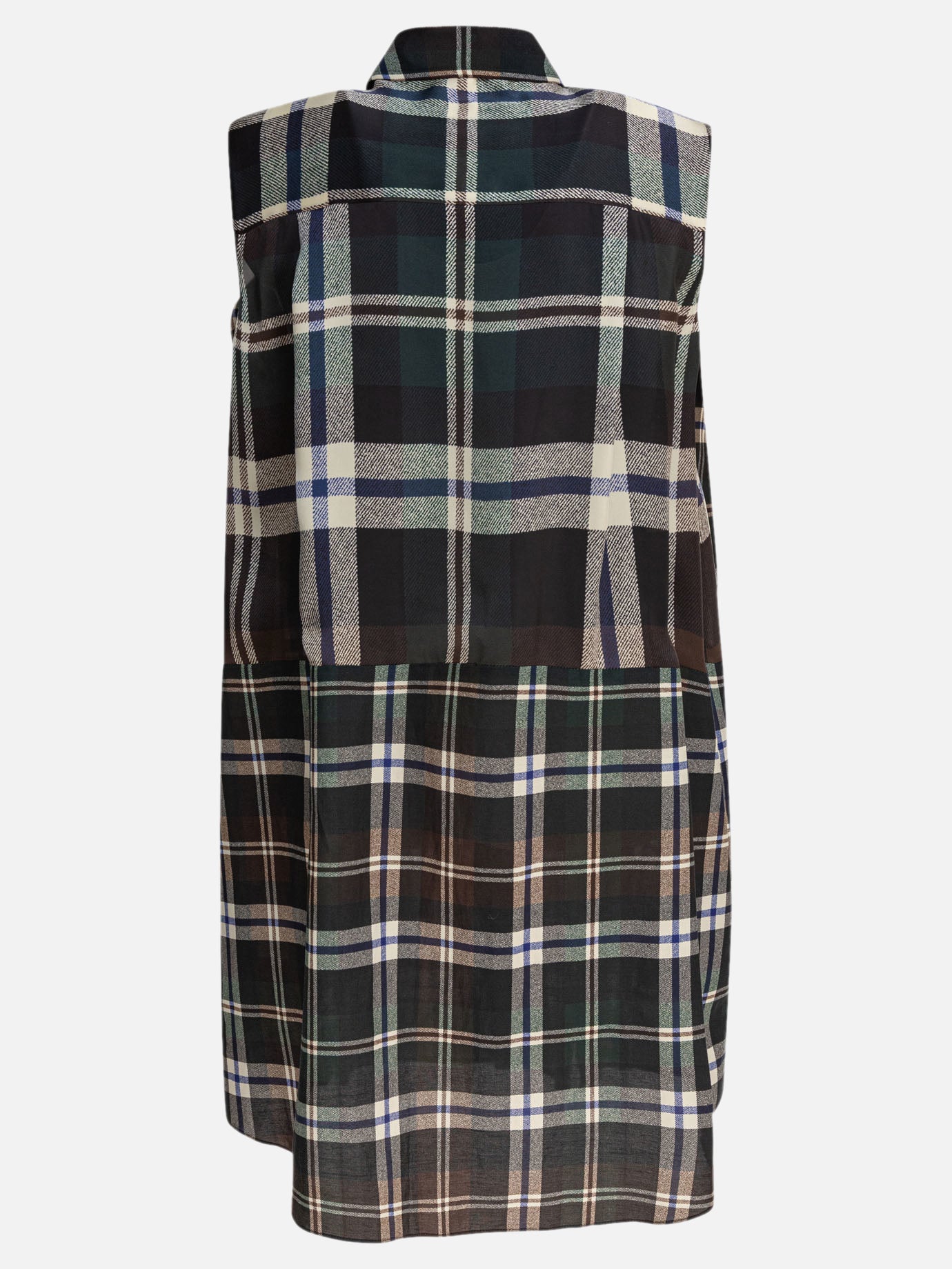 ワンピース sacai SS25 Plaid print dress (25 07889 564) Sacai Plaid print dress - Women | VIETTI Online Store Shop