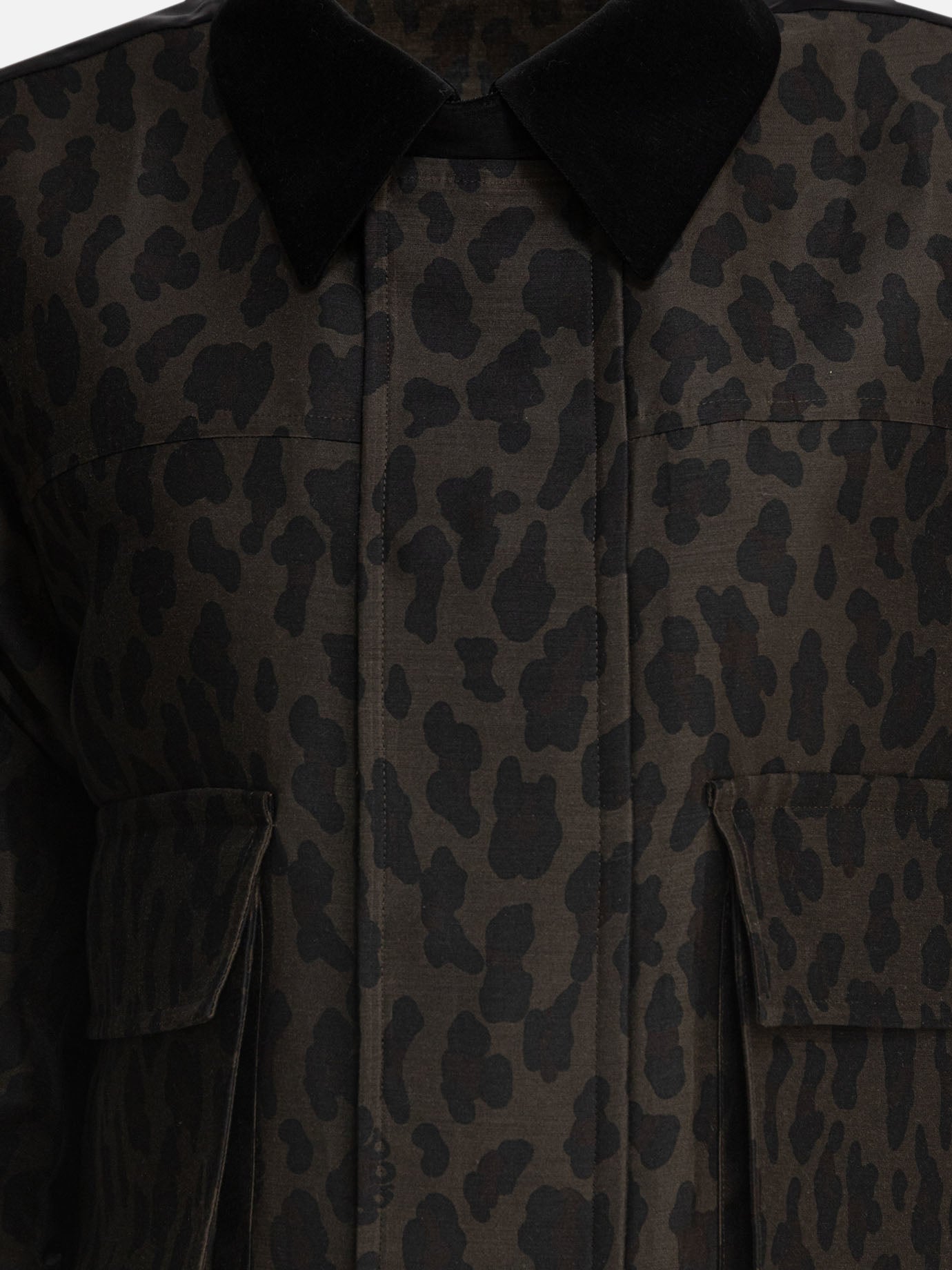 Giacche leggere & Trapuntate Animal print  Nero - Sacai Donna | PDP | VIETTI Online Store | Zoom-Modal_3
