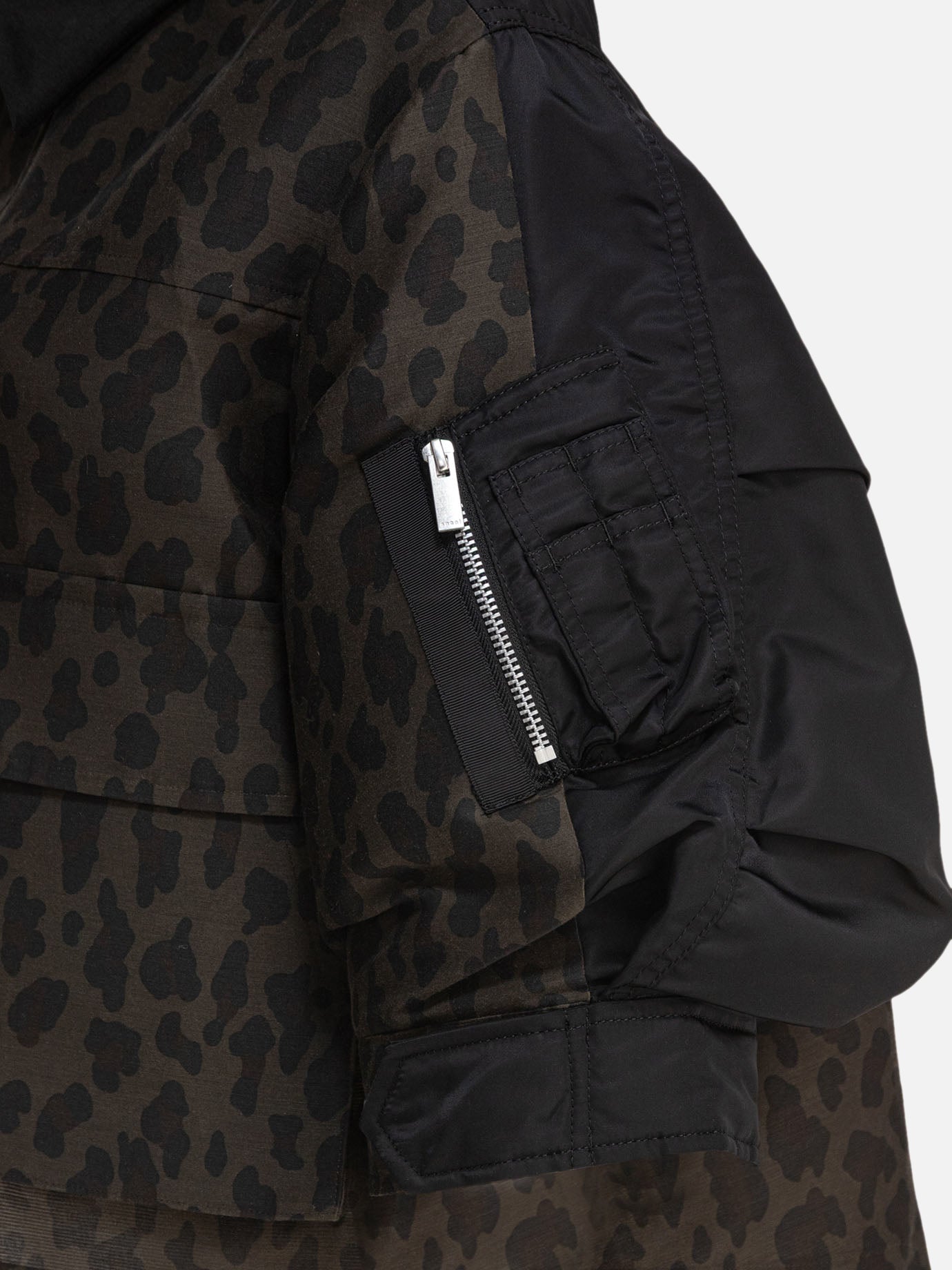 Giacche leggere & Trapuntate Animal print  Nero - Sacai Donna | PDP | VIETTI Online Store | thumbnail_4