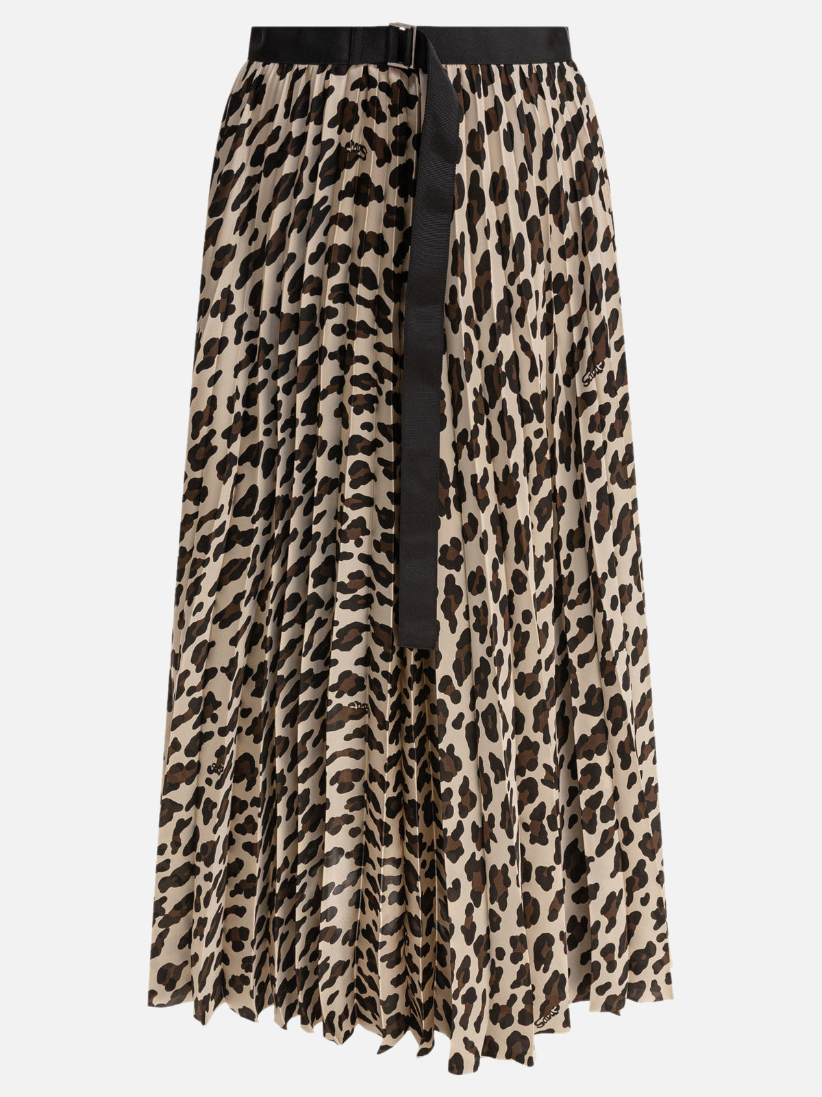 Sacai Leopard skirt Beige
