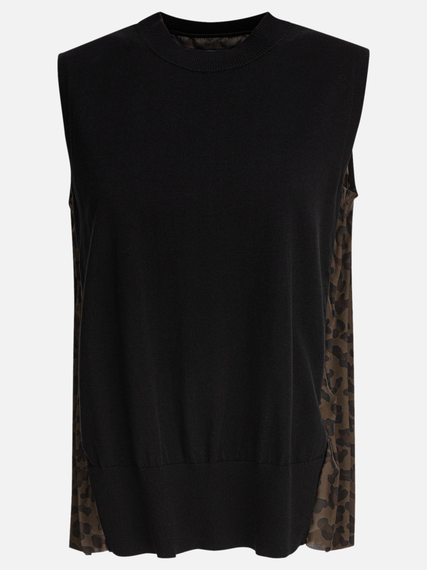 Casual tops Animal print  Black - Sacai Women | PDP | VIETTI Online Store | thumbnail