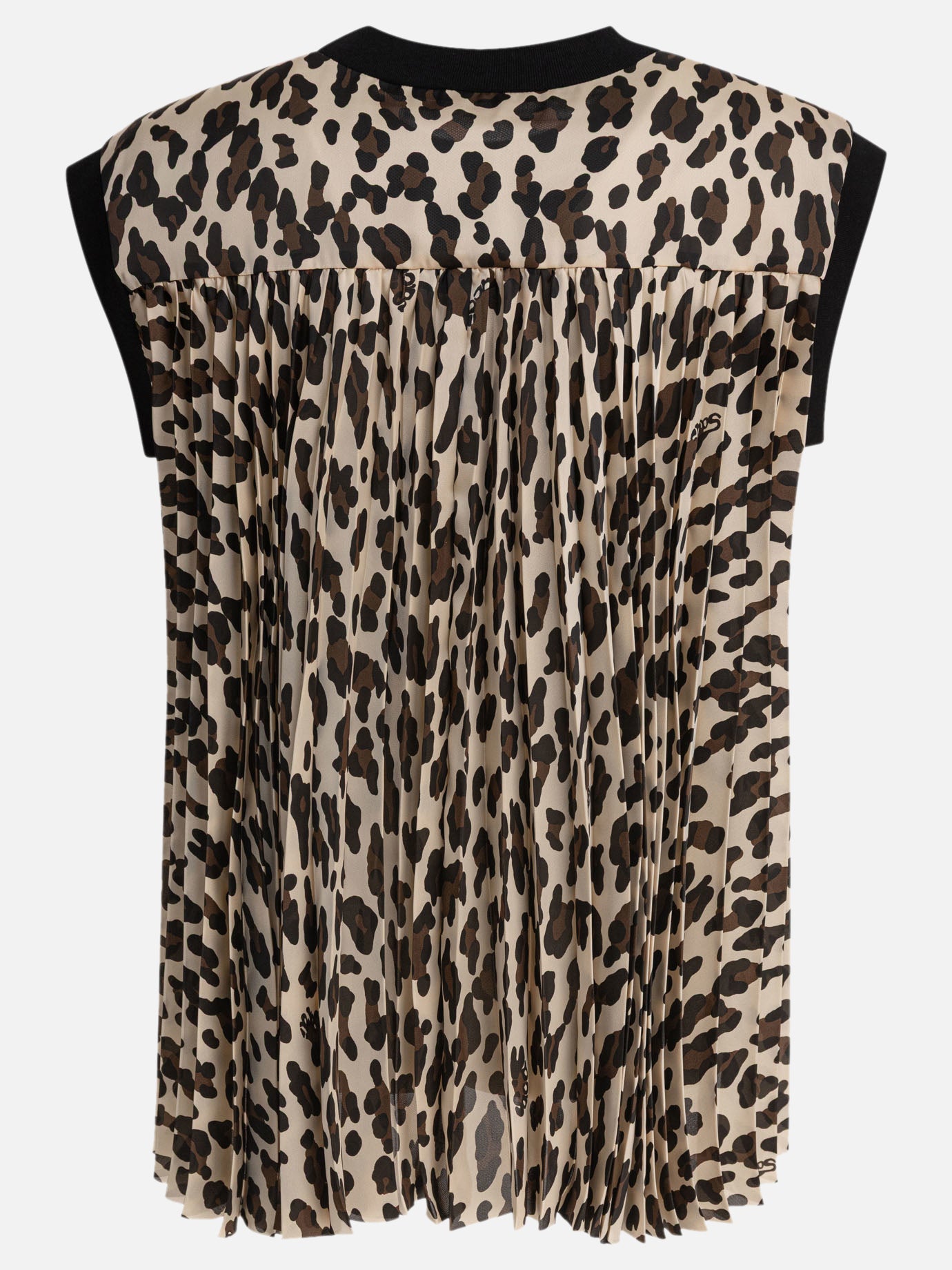Sacai Leopard print top 15337720_1 Black thumbnail_2