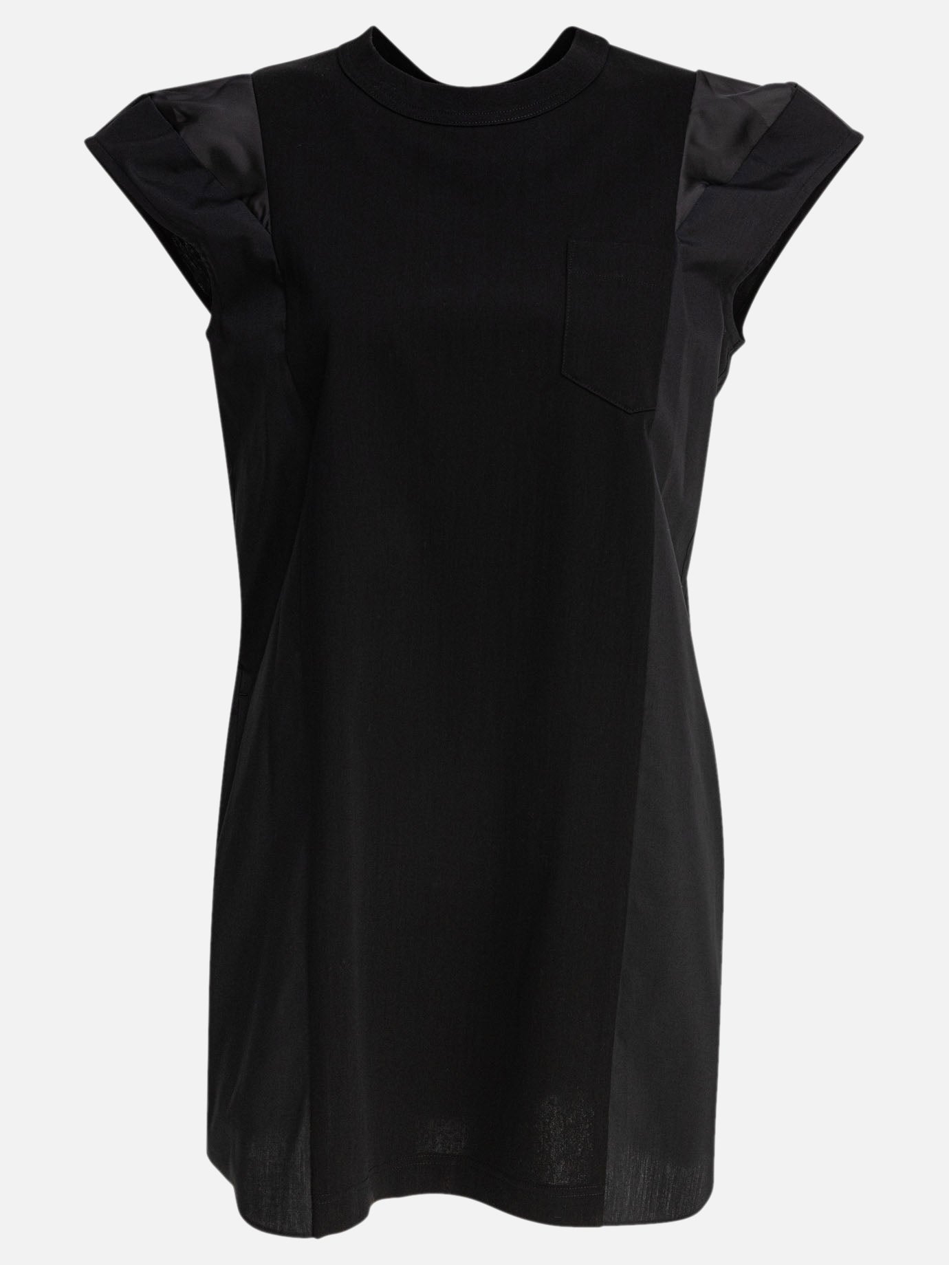 Sacai Abito in jersey di cotone 15356950_1 Black thumbnail_1