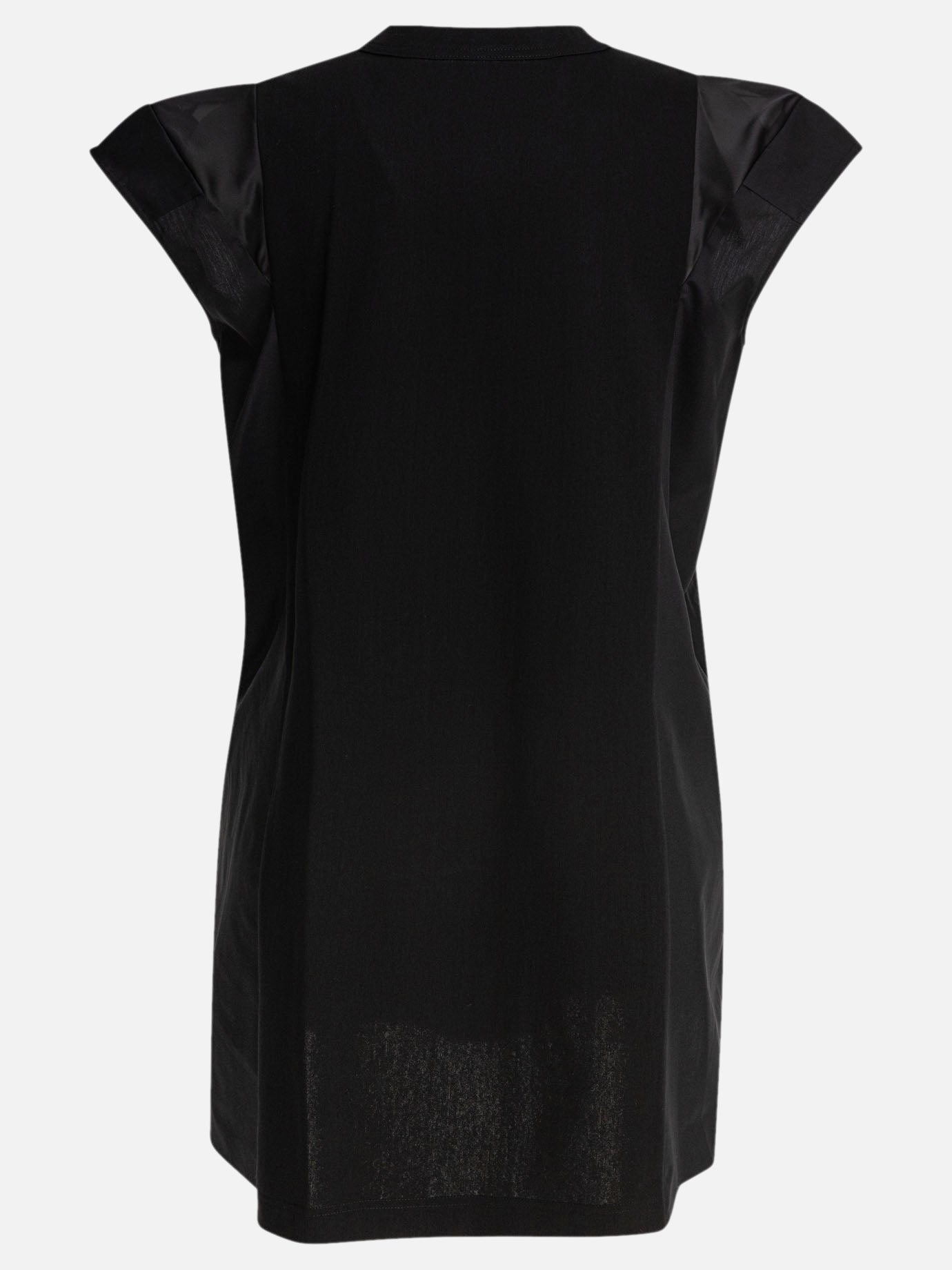 Sacai Cotton jersey dress Black