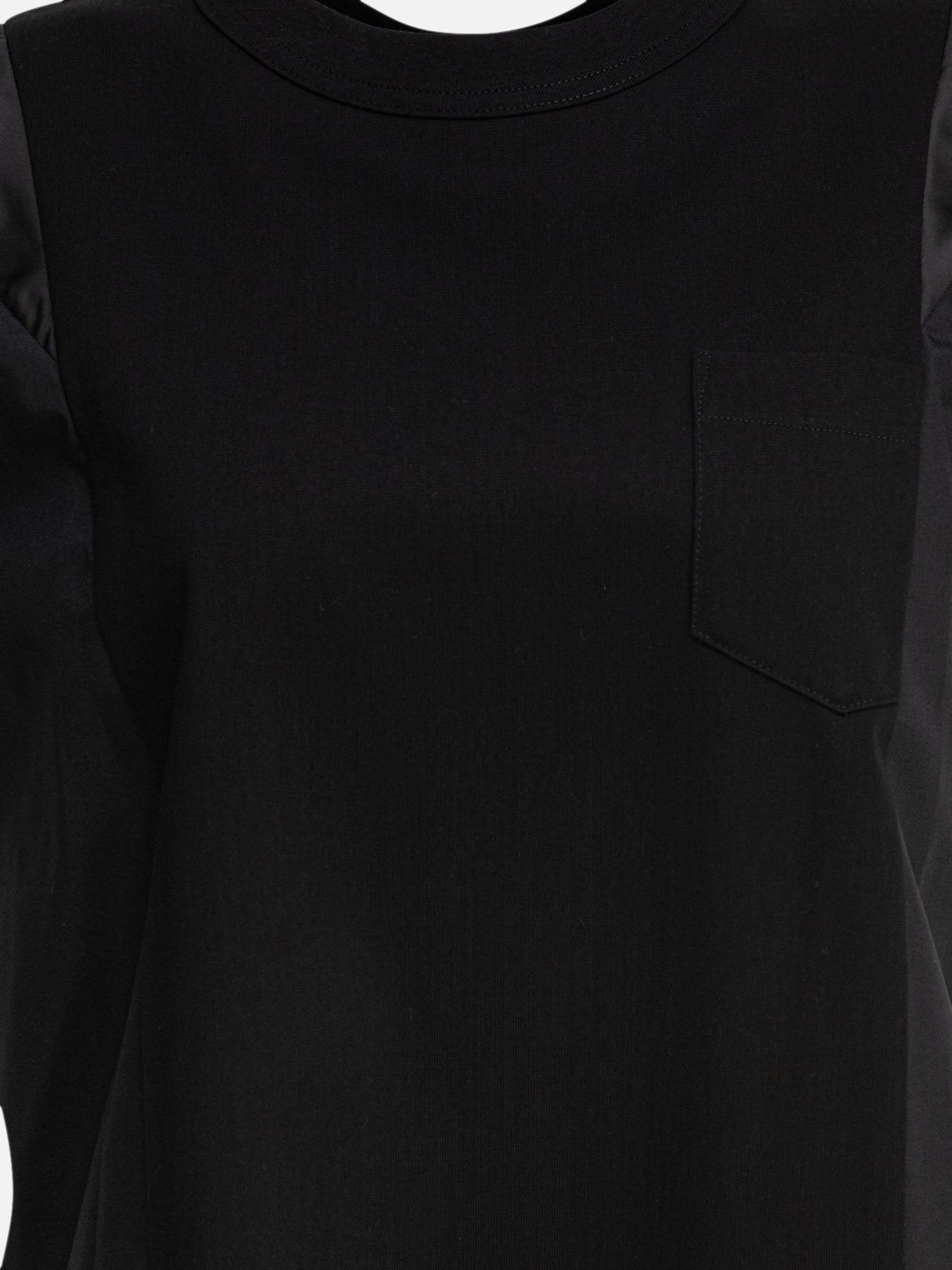 Sacai Abito in jersey di cotone 15356950_1 Black thumbnail_3
