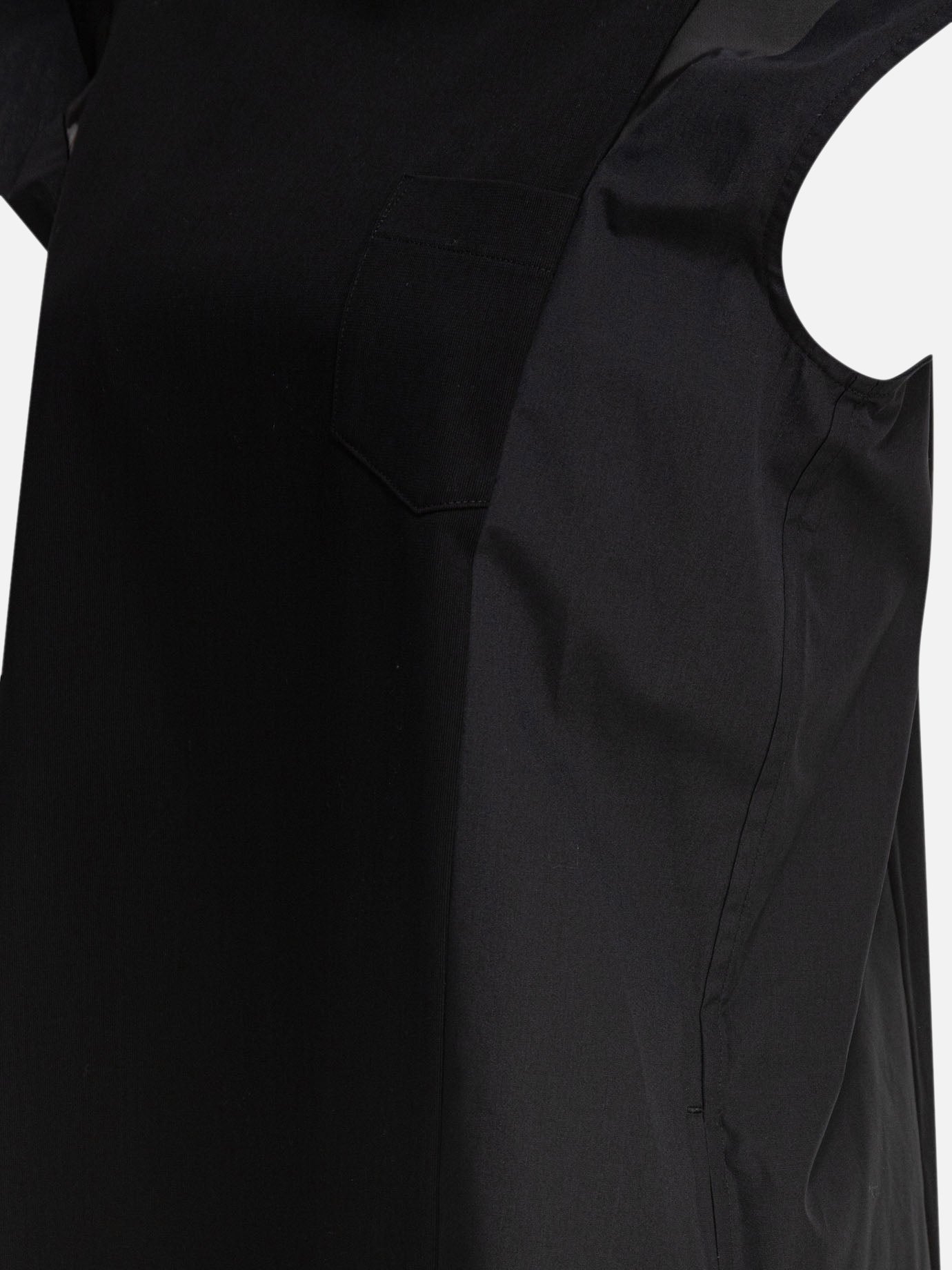 Sacai Abito in jersey di cotone 15356950_1 Black thumbnail_4