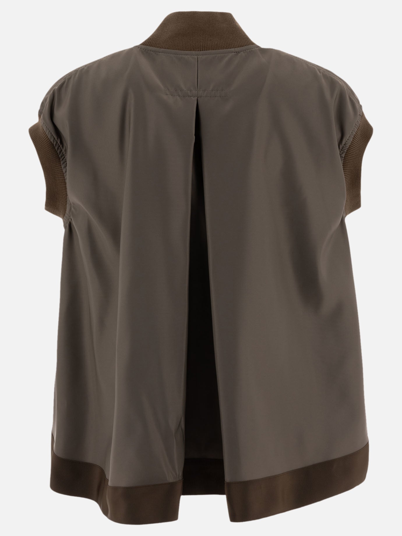 Sacai Nylon twill vest jacket Green - Women | VIETTI Online Sacai Nylon twill vest jacket Green - Women | VIETTI Online