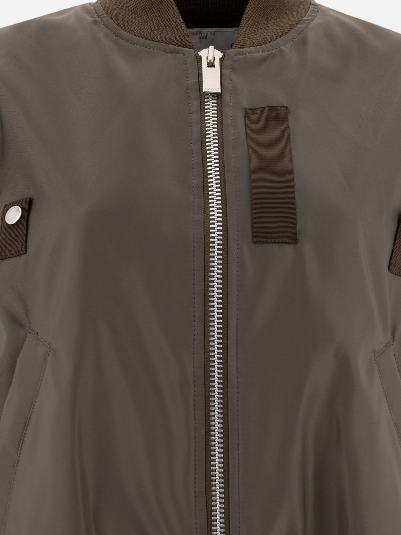 Sacai Nylon twill vest jacket Green - Women | VIETTI Online Sacai Nylon twill vest jacket Green - Women | VIETTI Online