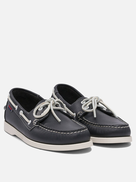 Laced loafers 100% leather - 100% rubber  Blue - Sebago Men | VIETTI Online Store | 2
