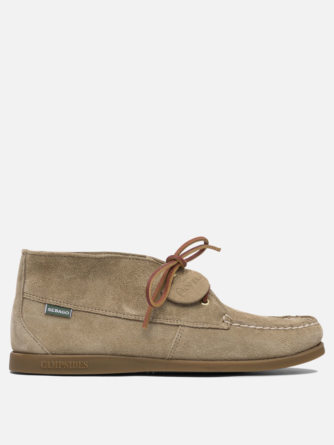Laced loafers 100% suede - 100% rubber  Beige - Sebago Men | PDP | VIETTI Online Store | Zoom-Modal
