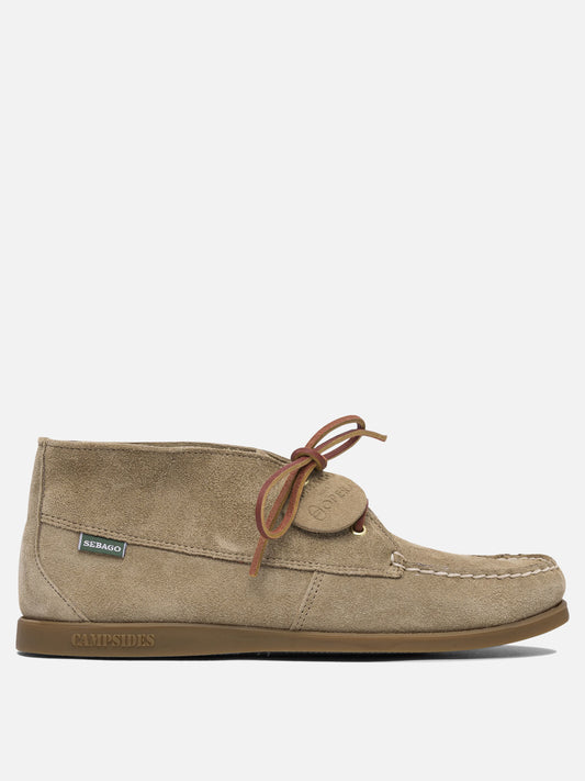 Laced loafers 100% suede - 100% rubber  Beige - Sebago Men | VIETTI Online Store 
