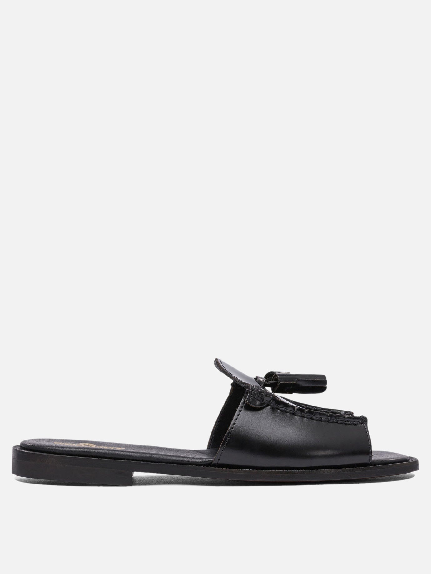 Slides 100% leather - 100% leather  Black - Sebago Women | PDP | VIETTI Online Store | thumbnail