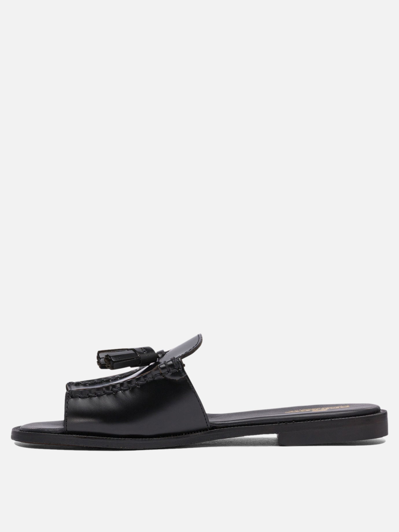 Slides 100% leather - 100% leather  Black - Sebago Women | PDP | VIETTI Online Store | thumbnail_3