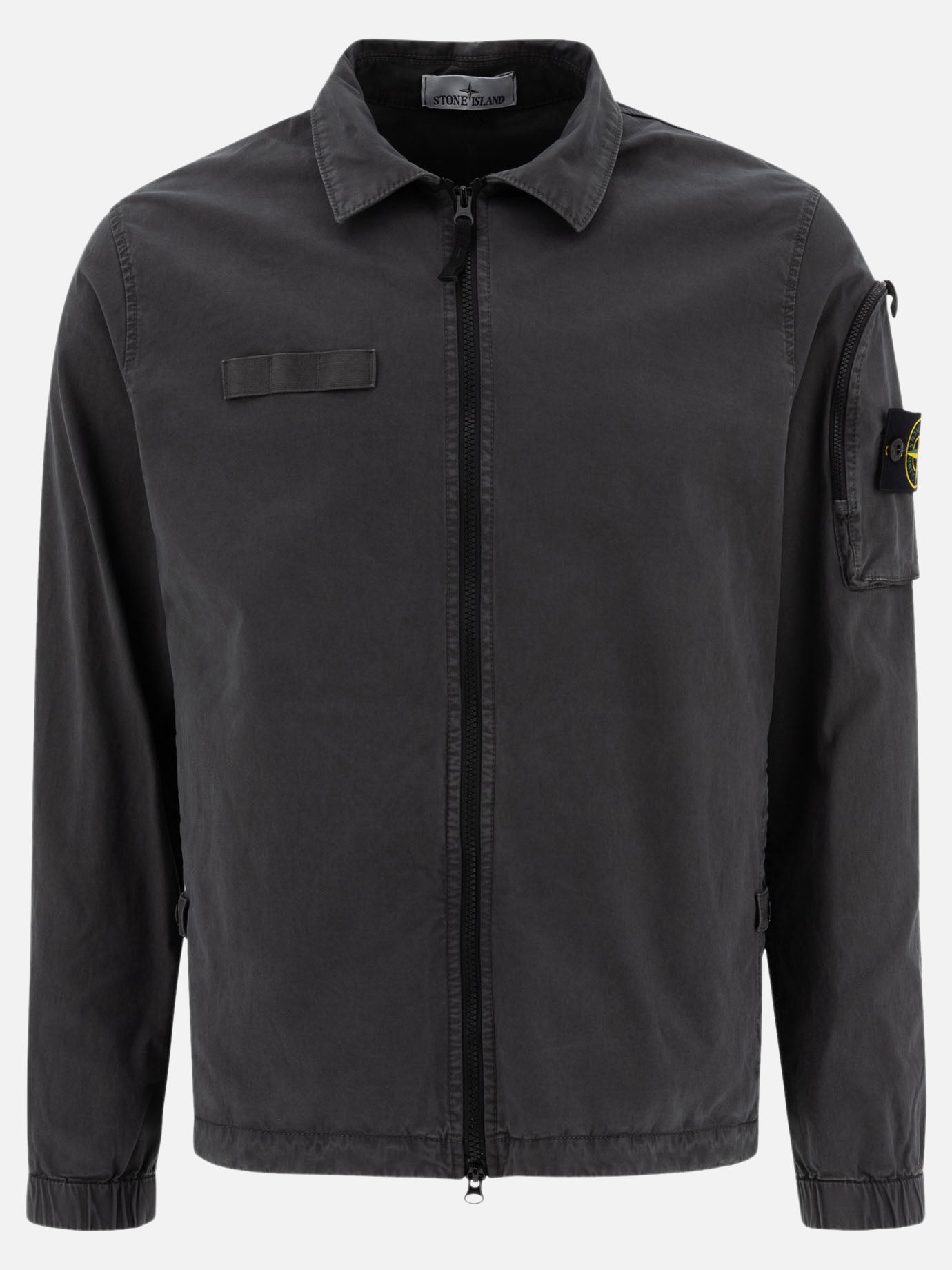 Giacche overshirt Logo  Grigio - Stone Island Uomo | PDP | VIETTI Online Store | thumbnail